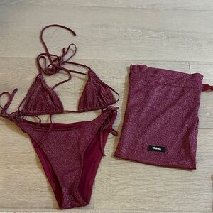 Triangl Swimwear Burgundy Bikini Set